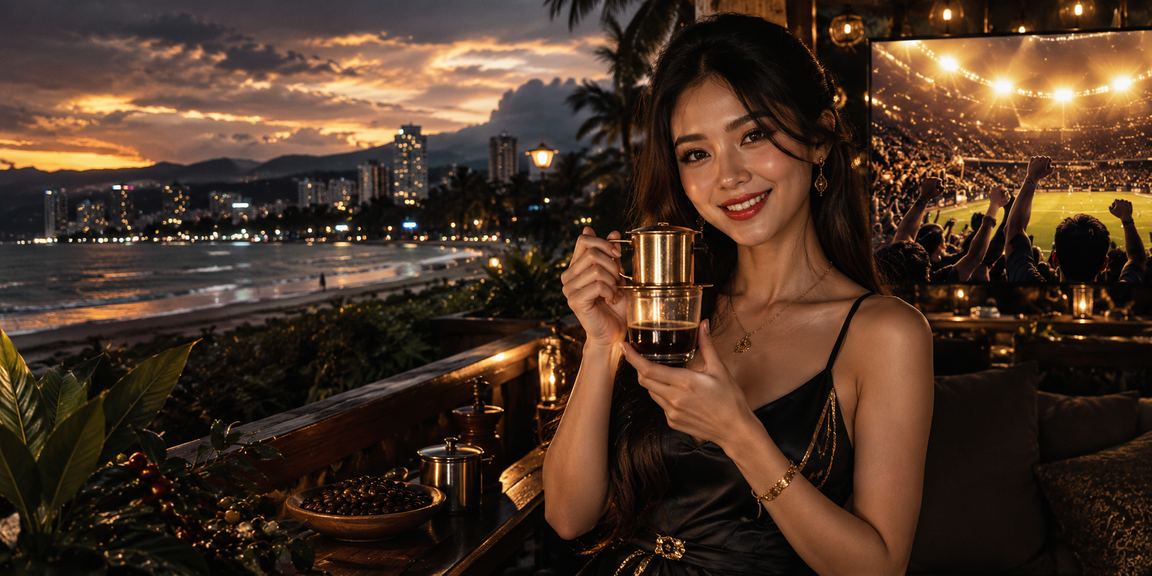 Không gian giải trí casino tại Đà Nẵng bên ly cà phê Việt Nam